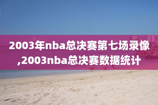 2003年nba总决赛第七场录像,2003nba总决赛数据统计