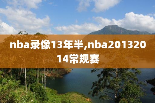 nba录像13年半,nba20132014常规赛