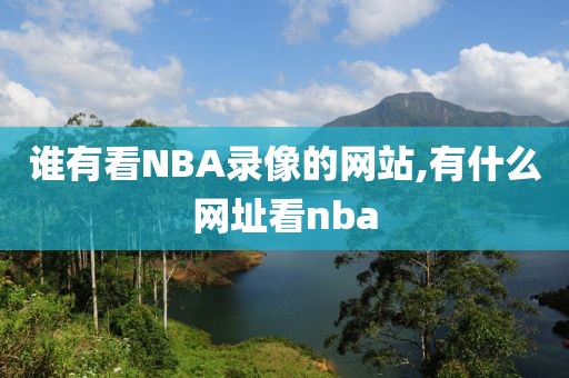 谁有看NBA录像的网站,有什么网址看nba