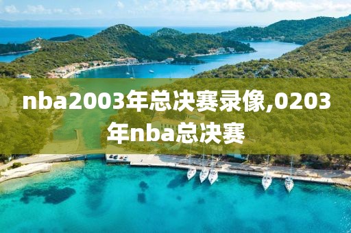 nba2003年总决赛录像,0203年nba总决赛