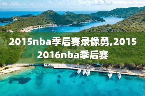 2015nba季后赛录像勇,20152016nba季后赛