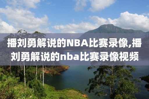 播刘勇解说的NBA比赛录像,播刘勇解说的nba比赛录像视频